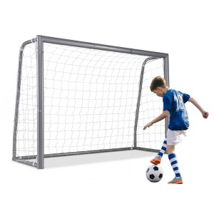 Futbolo vartai su metaliniu rėmu, lengvai surenkami su atspariu plyšimui PE tinklu 180 x 60 x 120 cm